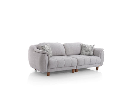 Happy Stationary Sofa in Grey from Furnia - Luna Furniture