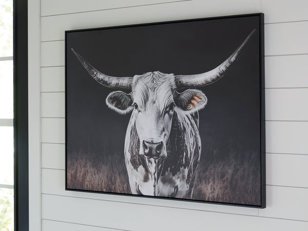 Harlandale Black/White/Brown Wall Art