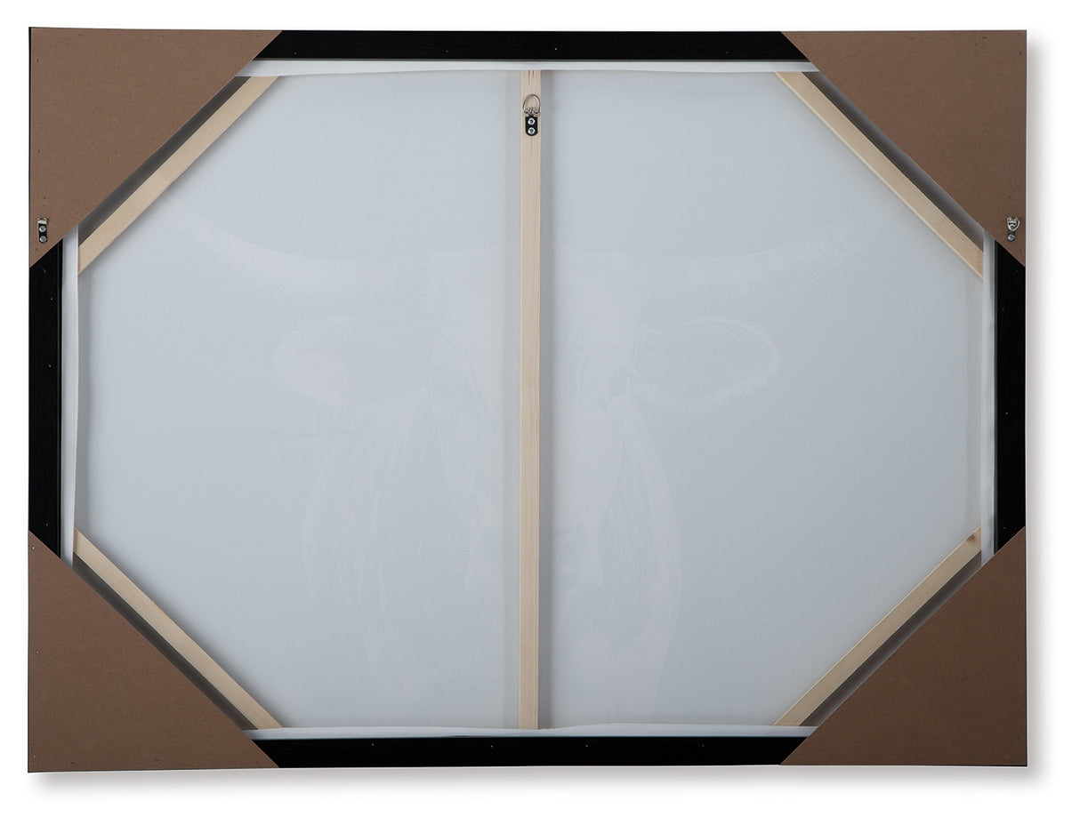 Harlandale Black/White/Brown Wall Art from Ashley - Luna Furniture