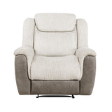 Harriette Beige/Brown Double Reclining Living Room Set from Homelegance - Luna Furniture