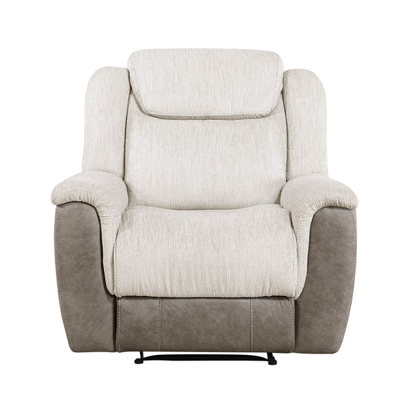 Harriette Beige/Brown Reclining Chair