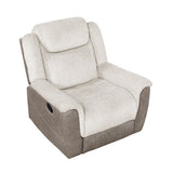 Harriette Beige/Brown Double Reclining Living Room Set from Homelegance - Luna Furniture