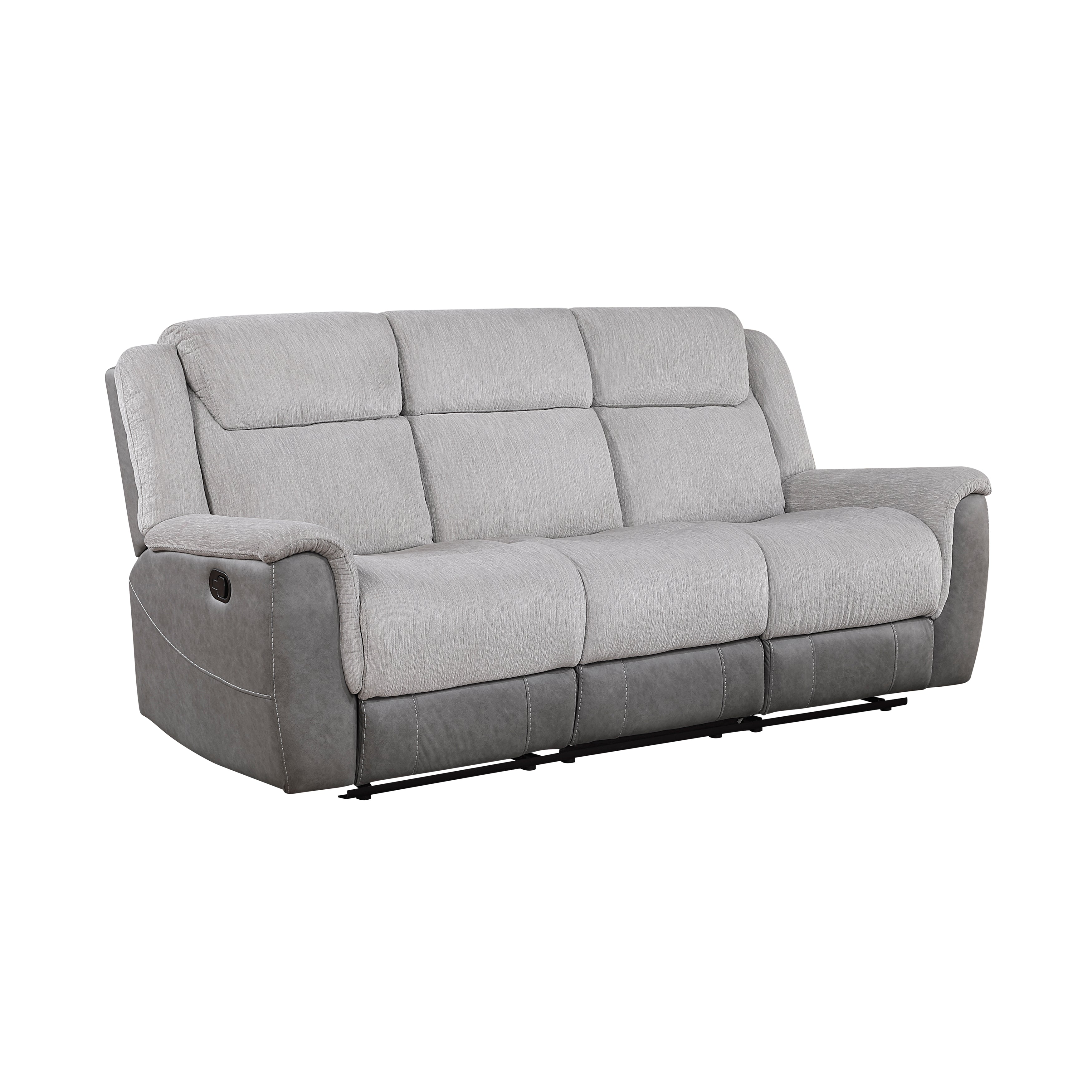 unico loom SIAL オットマン　ライトグレー Homelegance Harriette Gray Double Reclining Living Room Set – Luna