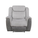 Harriette Gray Reclining Chair from Homelegance - Luna Furniture