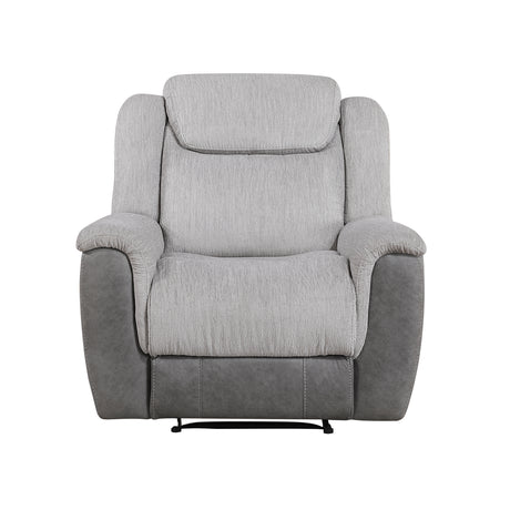 Harriette Gray Reclining Chair from Homelegance - Luna Furniture