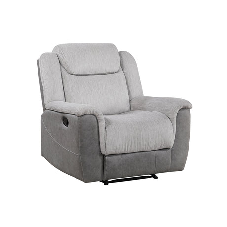 Harriette Gray Reclining Chair from Homelegance - Luna Furniture
