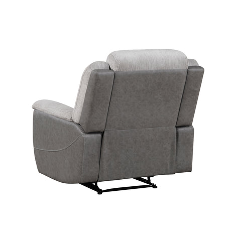 Harriette Gray Reclining Chair from Homelegance - Luna Furniture
