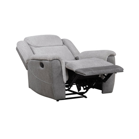 Harriette Gray Reclining Chair from Homelegance - Luna Furniture