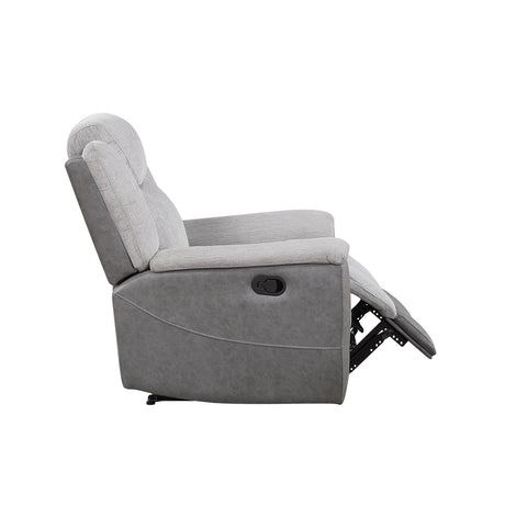 Harriette Gray Reclining Chair from Homelegance - Luna Furniture