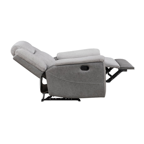 Harriette Gray Reclining Chair from Homelegance - Luna Furniture