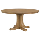 Hartville Natural Light Brown 60-inch Round Dining Table from Coaster - Luna Furniture