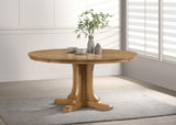 Hartville Natural Light Brown 60-inch Round Dining Table from Coaster - Luna Furniture