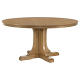 Hartville Natural Light Brown 7-Piece Round Dining Room Set from Coaster - Luna Furniture