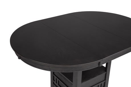 Hartwell Charcoal Counter Height Table from Crown Mark - Luna Furniture