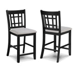 Hartwell Light Gray Counter Height Dining Chair, Set of 2 from Crown Mark - Luna Furniture