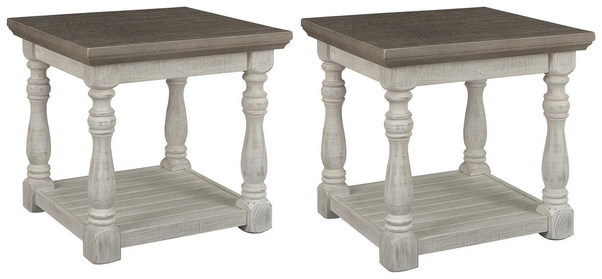 Havalance 2 End Tables in Gray/White from Ashley - Luna Furniture