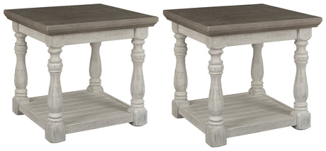 Havalance 2 End Tables in Gray/White from Ashley - Luna Furniture