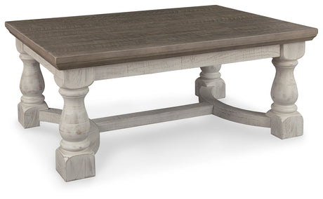 Havalance Coffee Table with 1 End Table in Gray/White from Ashley - Luna Furniture