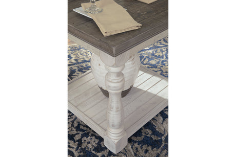 Havalance Gray/White Coffee Table and 2 End Tables from Ashley - Luna Furniture