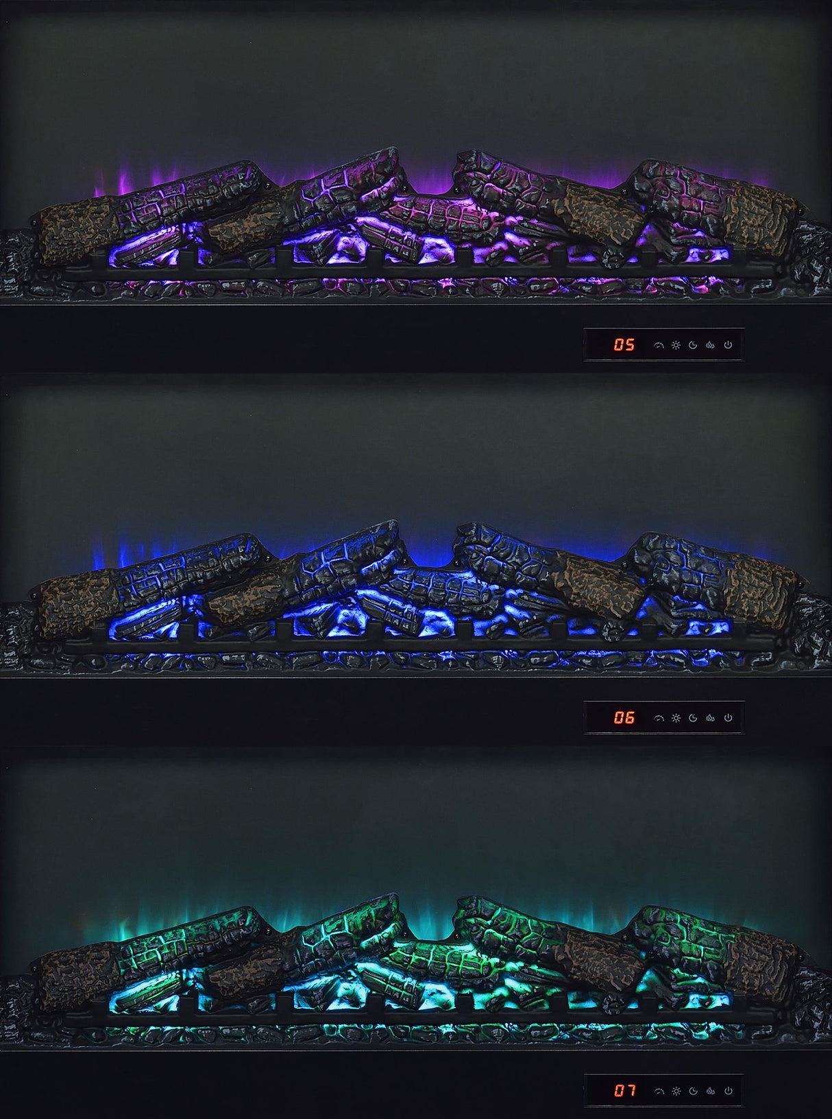 Havering Dark Pine 71-inch TV Stand Fireplace Media Console from Coaster - Luna Furniture