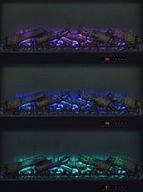 Havering Dark Pine 71-inch TV Stand Fireplace Media Console from Coaster - Luna Furniture