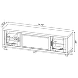 Havering Dark Pine 71-inch TV Stand Fireplace Media Console from Coaster - Luna Furniture