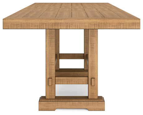 Havonplane Counter Height Dining Table and 6 Barstools and Bench in Brown from Ashley - Luna Furniture
