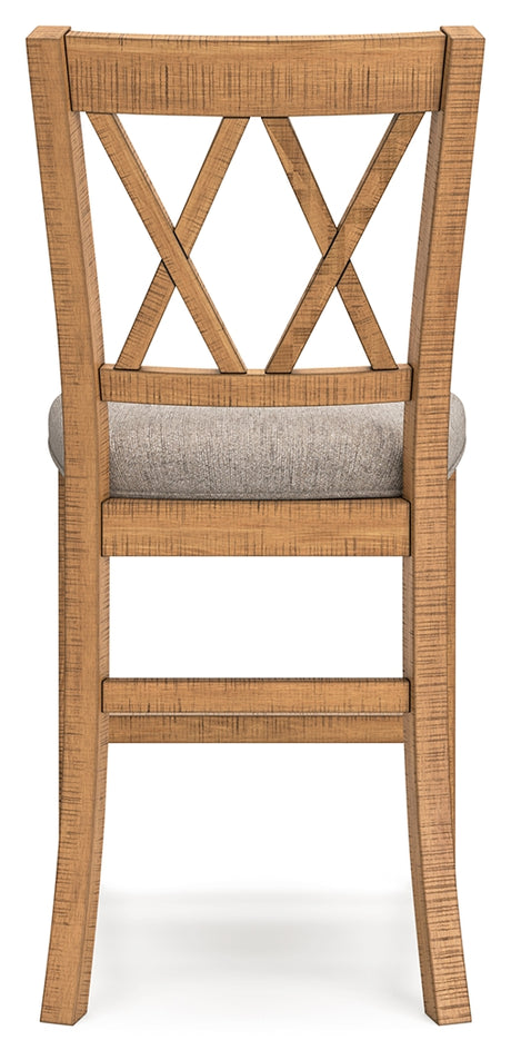 Havonplane Counter Height Dining Table and 6 Barstools in Brown from Ashley - Luna Furniture