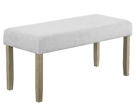 Hazel Light Gray Bench from Crown Mark - Luna Furniture