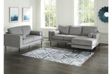 Hazela Charcoal Sofa Chaise and Loveseat from Ashley Furniture - Luna Furniture