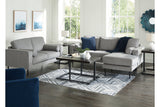 Hazela Charcoal Sofa Chaise and Loveseat from Ashley Furniture - Luna Furniture
