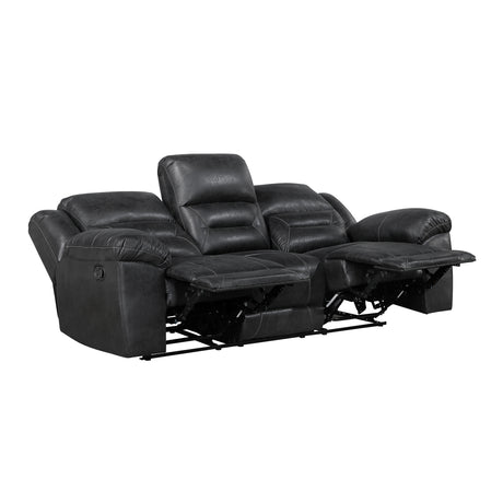 Hazen Black Reclining Living Room Set from Homelegance - Luna Furniture