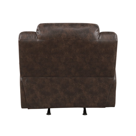 Hazen Dark Brown Rocker Reclining Chair from Homelegance - Luna Furniture