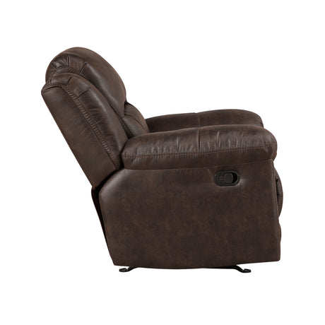 Hazen Dark Brown Rocker Reclining Chair from Homelegance - Luna Furniture