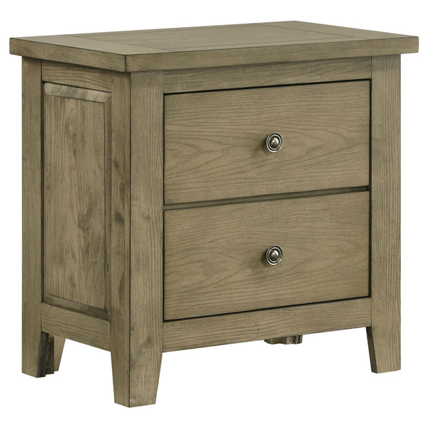 Hazlewood Vineyard Oak 2-Drawer Nightstand