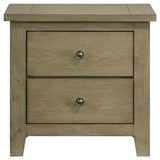 Hazlewood Vineyard Oak 2-Drawer Nightstand from Coaster - Luna Furniture