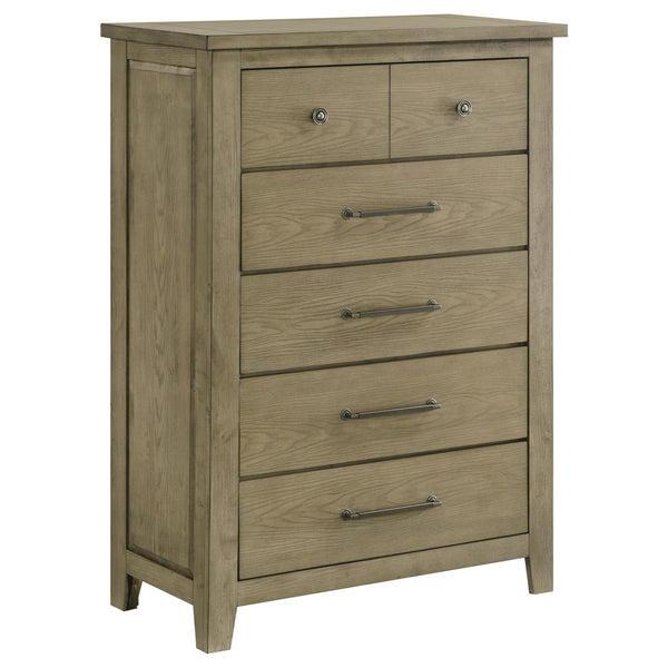 Hazlewood Vineyard Oak 5-Drawer Bedroom Chest