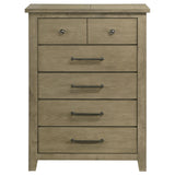 Hazlewood Vineyard Oak 5-Drawer Bedroom Chest from Coaster - Luna Furniture