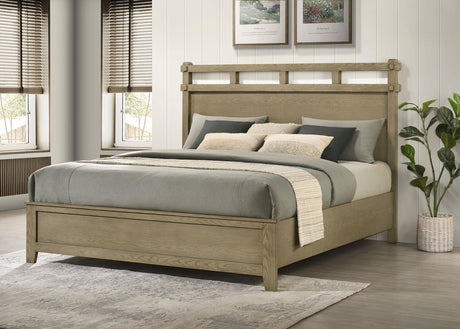 Hazlewood Vineyard Oak 59-inch Eastern King Panel Bed from Coaster - Luna Furniture