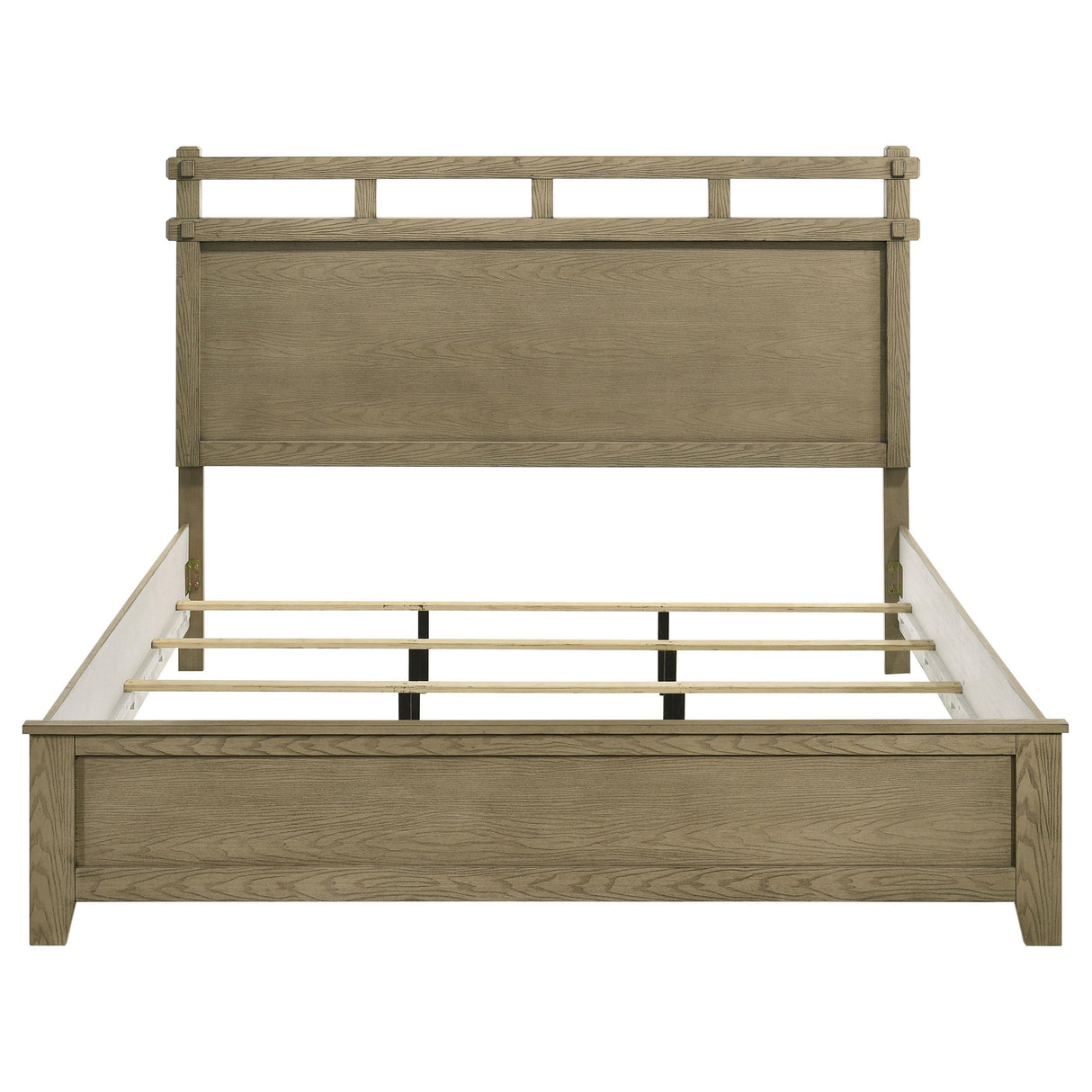 Hazlewood Vineyard Oak 59-inch Eastern King Panel Bed from Coaster - Luna Furniture