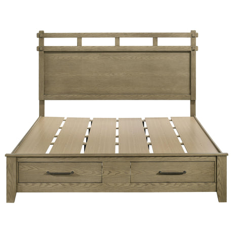 Hazlewood Vineyard Oak 59-inch Eastern King Storage Bed from Coaster - Luna Furniture