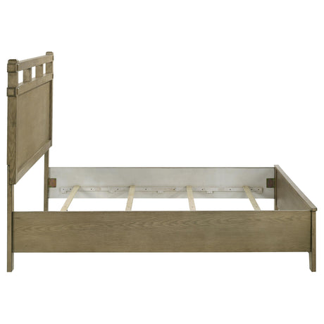 Hazlewood Vineyard Oak 59-inch Queen Panel Bed from Coaster - Luna Furniture