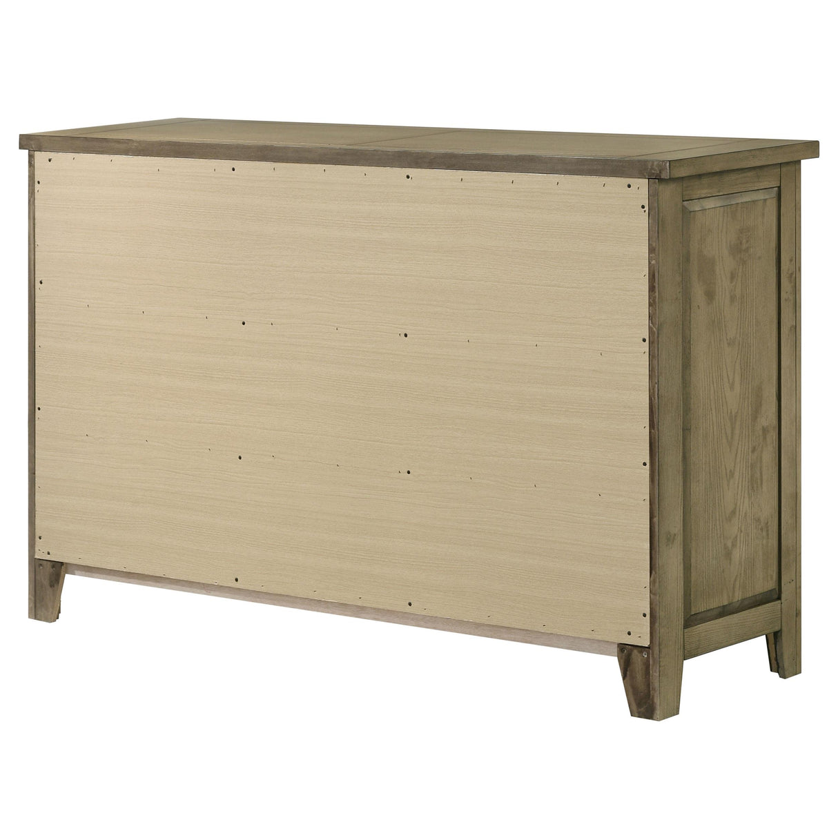 Hazlewood Vineyard Oak 6-Drawer Bedroom Dresser from Coaster - Luna Furniture