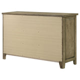 Hazlewood Vineyard Oak 6-Drawer Bedroom Dresser from Coaster - Luna Furniture