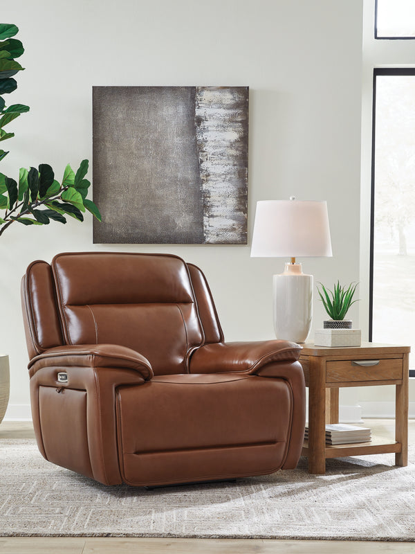 Healy Pier Chocolate Power Recliner