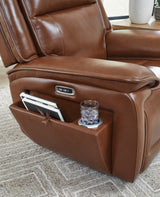 Healy Pier Chocolate Power Recliner from Ashley Furniture - Luna Furniture