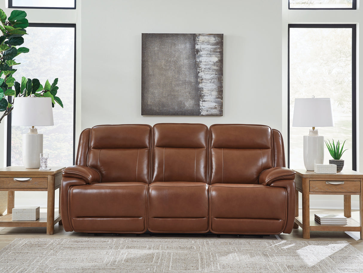 Healy Pier Chocolate Power Reclining Sofa from Ashley - Luna Furniture