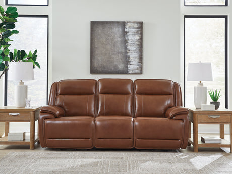 Healy Pier Chocolate Power Reclining Sofa from Ashley - Luna Furniture