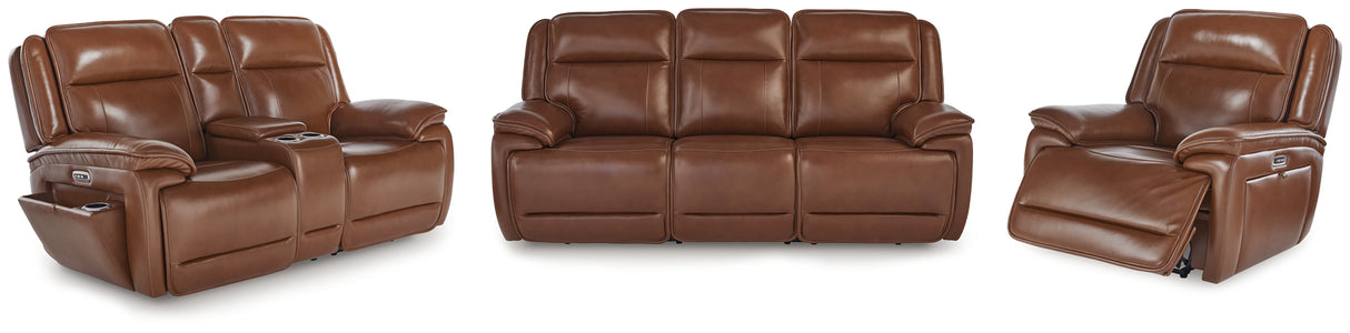 Healy Pier Sofa, Loveseat and Recliner in Chocolate from Ashley - Luna Furniture