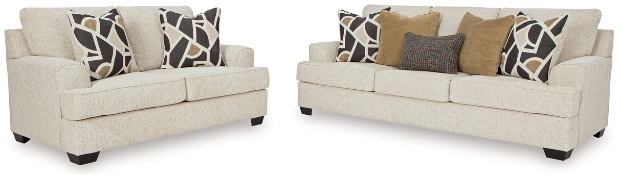 Heartcort Sofa and Loveseat in Quartz from Ashley - Luna Furniture